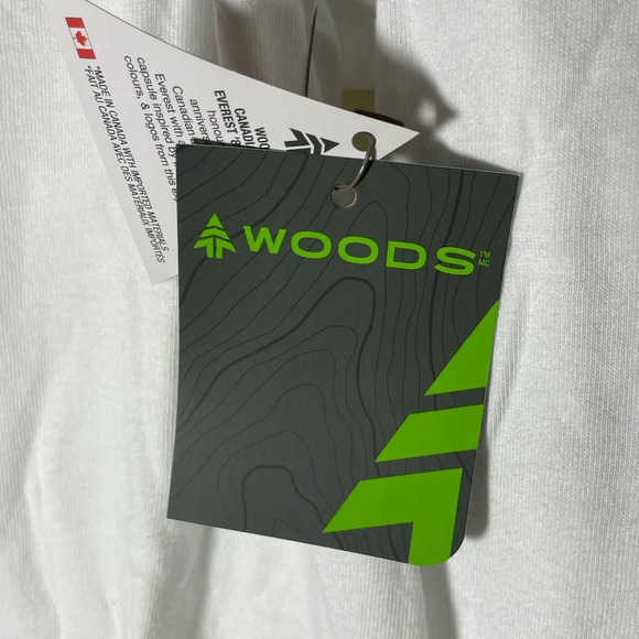 Sz M Sz M Woods Men Made in Canada Everest '82 Long-Sleeve Shirt white - Picture 8 of 8